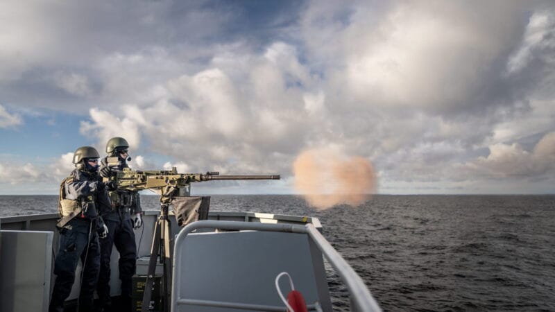 Skjutning med Kulspruta 88 Foto: ©2025 Bezav Mahmod/Försvarsmakten