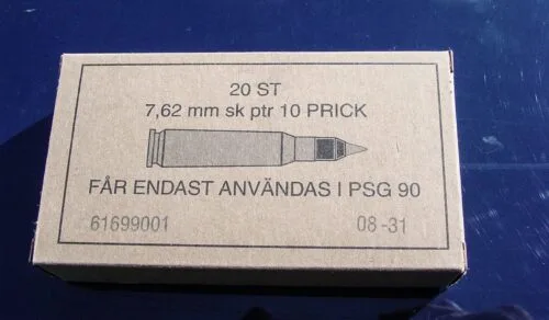 Ask 7,62 mm sk ptr 10 Prick Foto: Kim Svensson