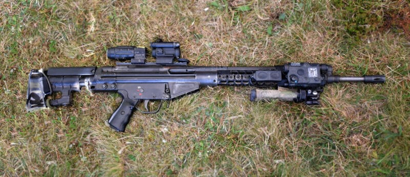Automatkarbin 4D med AimPoint 3xMag, RPS 18 Foto: ©2024 Henrik Svensk /SoldF.com