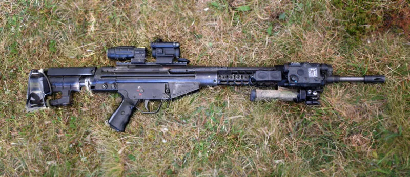 Automatkarbin 4D med AimPoint 3xMag, RPS 18 Foto: ©2024 Henrik Svensk /SoldF.com
