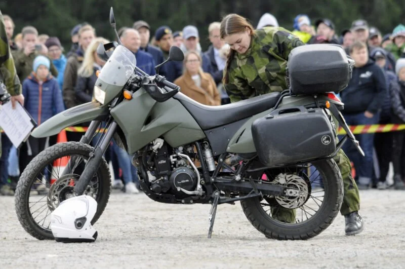 Motorcykel 409 (MC409) Trafiksoldat LedR Foto: ©2018 Henrik Svensk