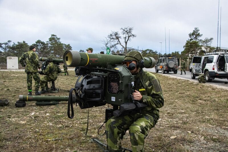 Robot 70D med nytt sikte. Stridsgrupp Gotland Foto: 2024 Alexander Gustavsson/Försvarsmakten