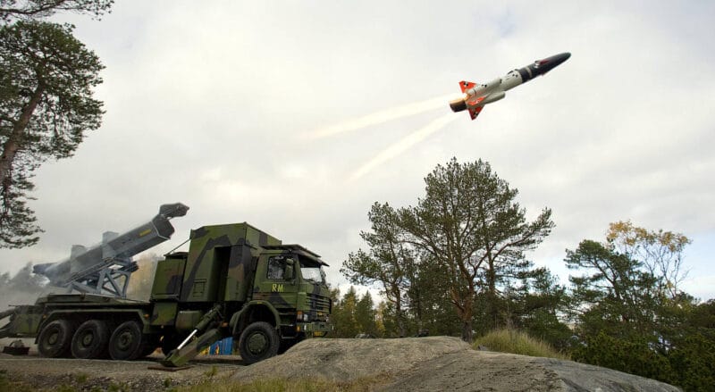 Provskott med Robot 15 Mk3 8e oktober 2008 Foto: Saab