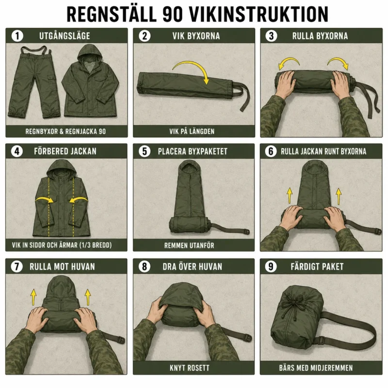Vikinstruktion Regnställ 90 Illustration: SoldF.com